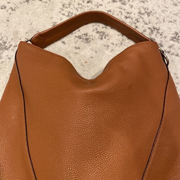 Rebecca Minkoff Moto Hobo in Almond Pebbled Leather. GUC - Picture 10 of 12